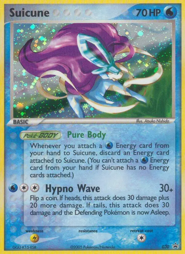 Suicune Common rarity Nintendo Black Star Promos Pokémon card price