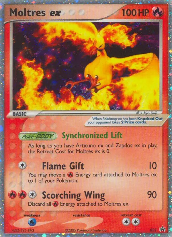 Moltres ex Common rarity Nintendo Black Star Promos Pokémon card price