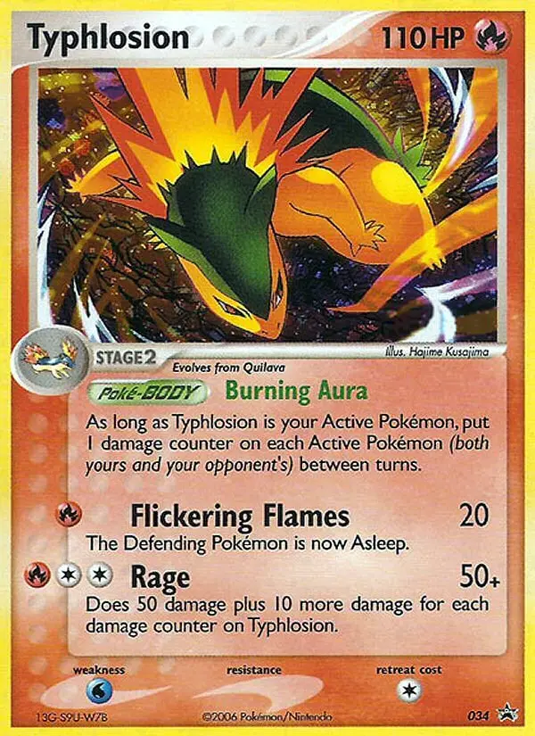 Typhlosion Common rarity Nintendo Black Star Promos Pokémon card price