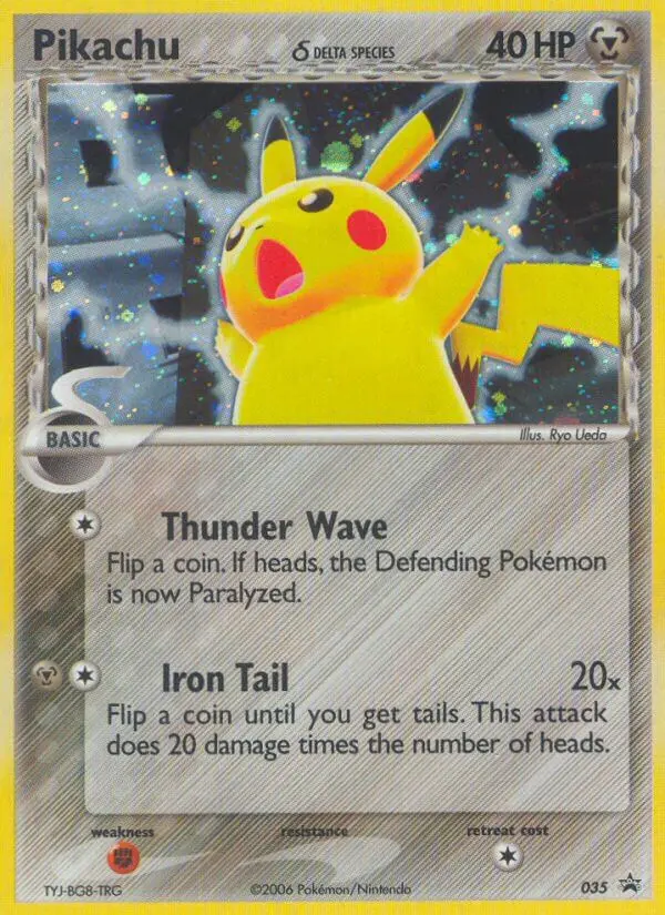 Pikachu δ Common rarity Nintendo Black Star Promos Pokémon card price