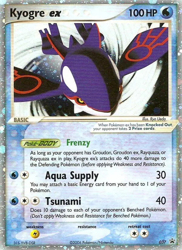Kyogre ex Common rarity Nintendo Black Star Promos Pokémon card price