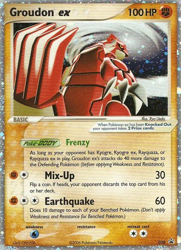 Groudon ex Common rarity Nintendo Black Star Promos Pokémon card price