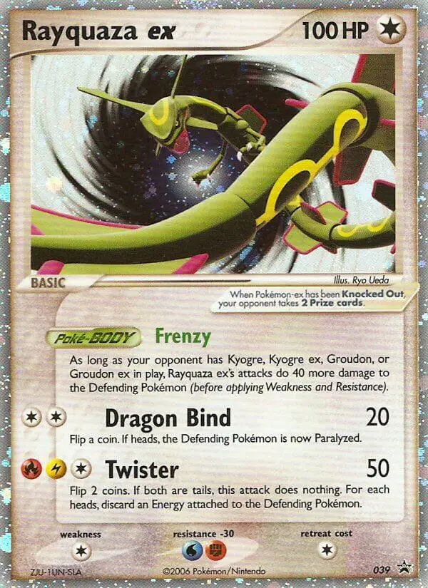 Rayquaza ex Common rarity Nintendo Black Star Promos Pokémon card price
