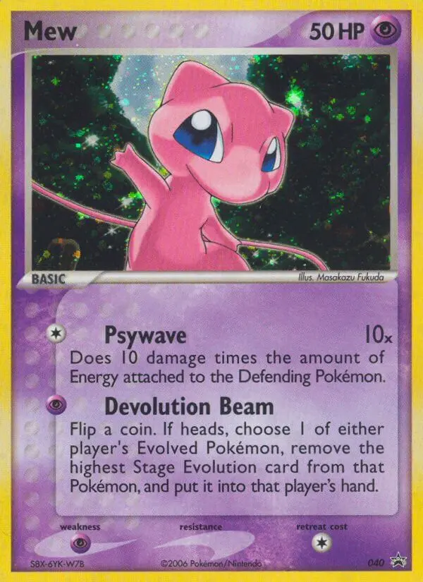 Mew Common rarity Nintendo Black Star Promos Pokémon card price