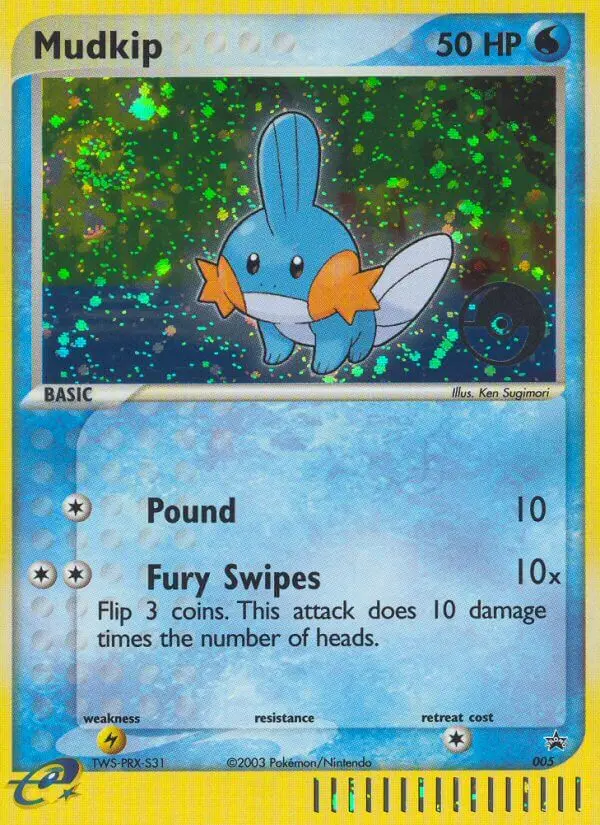 Mudkip Common rarity Nintendo Black Star Promos Pokémon card price