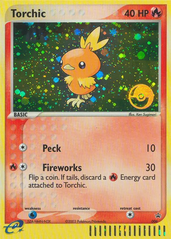 Torchic Common rarity Nintendo Black Star Promos Pokémon card price