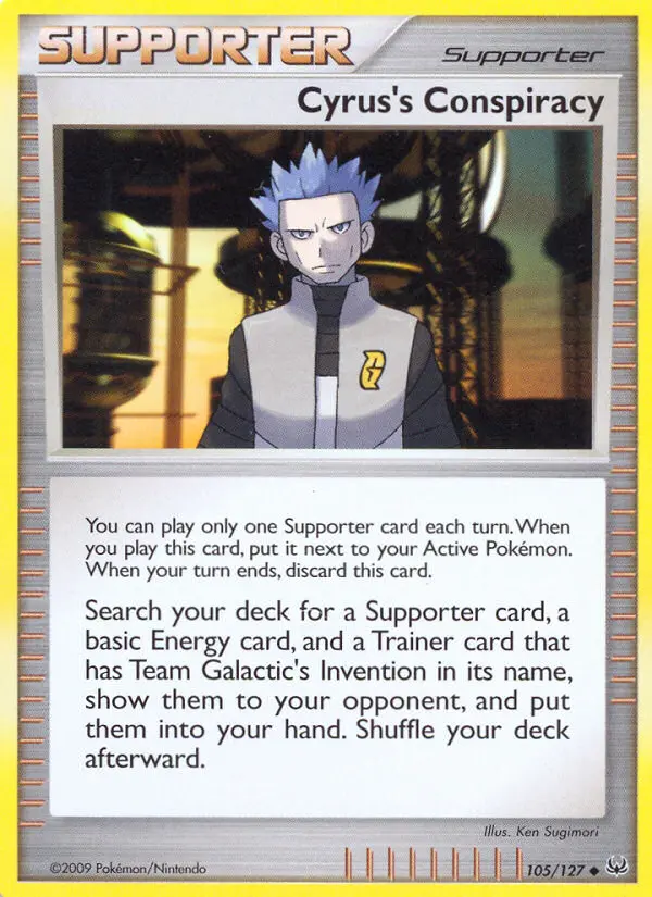 Cyrus's Conspiracy Uncommon rarity Platinum Pokémon card price — $11.03