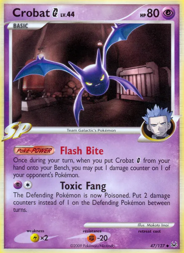 Crobat G Uncommon rarity Platinum Pokémon card price — $18.66