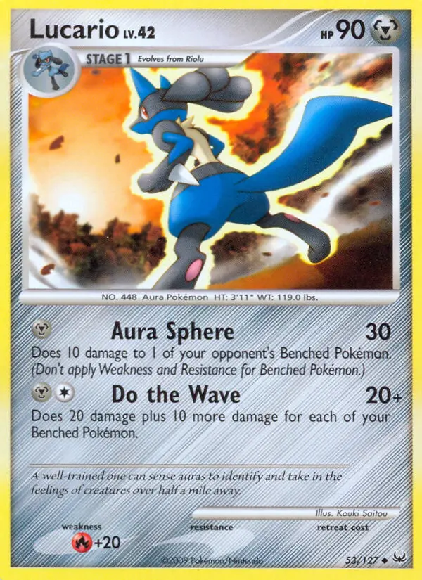 Lucario Uncommon rarity Platinum Pokémon card price — $10.66