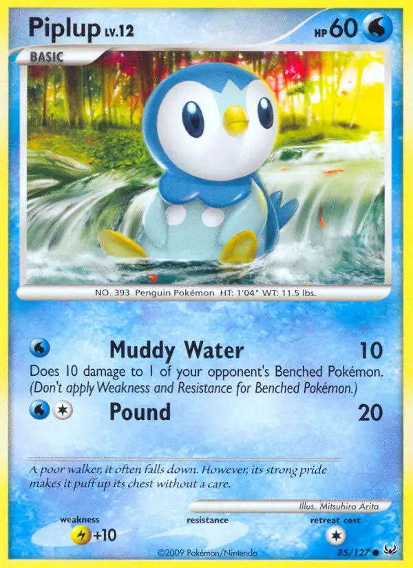Piplup Common rarity Platinum Pokémon card price — $22.28