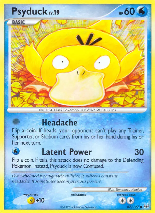 Psyduck Common rarity Platinum Pokémon card price — $149.99