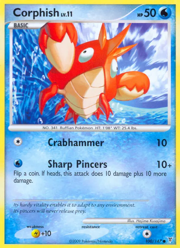 Corphish Common rarity Supreme Victors Pokémon card price — $0.12