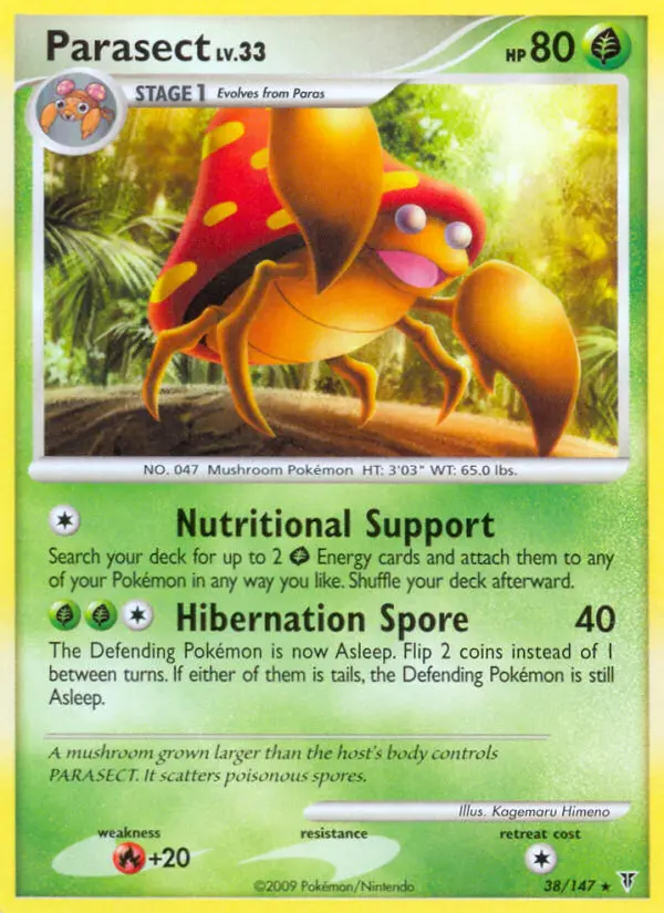 Parasect Rare rarity Supreme Victors Pokémon card price — $1.85