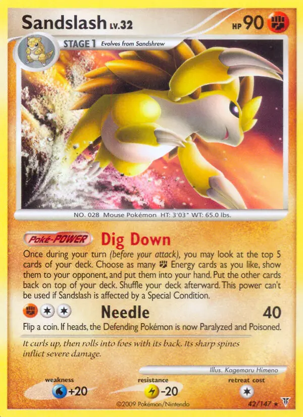 Sandslash Rare rarity Supreme Victors Pokémon card price — $2.00