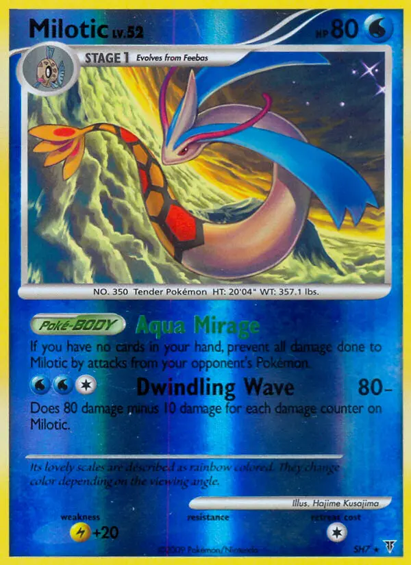 Milotic Rare rarity Supreme Victors Pokémon card price — $65.59
