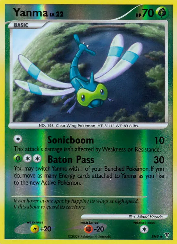 Yanma Rare rarity Supreme Victors Pokémon card price — $313.20