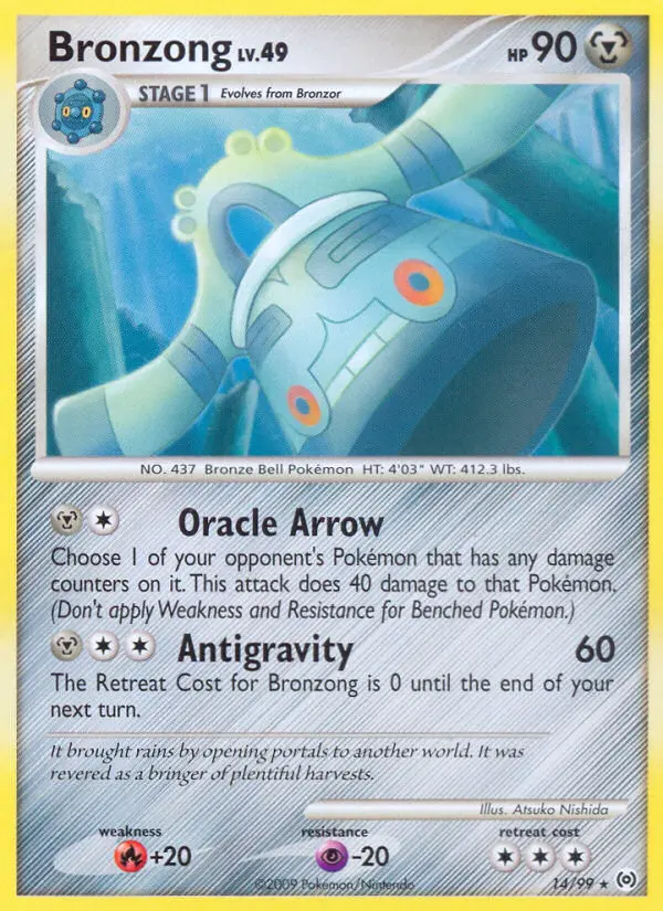 Bronzong Rare rarity Arceus Pokémon card price — $2.81