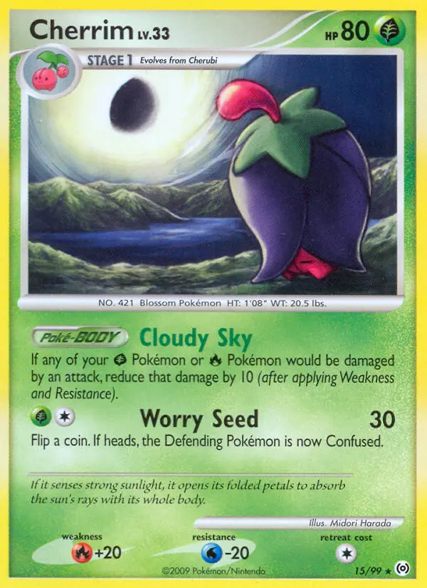Cherrim Rare rarity Arceus Pokémon card price — $14.52