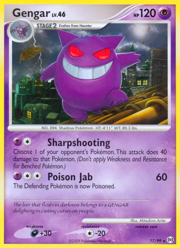 Gengar Rare rarity Arceus Pokémon card price — $108.49