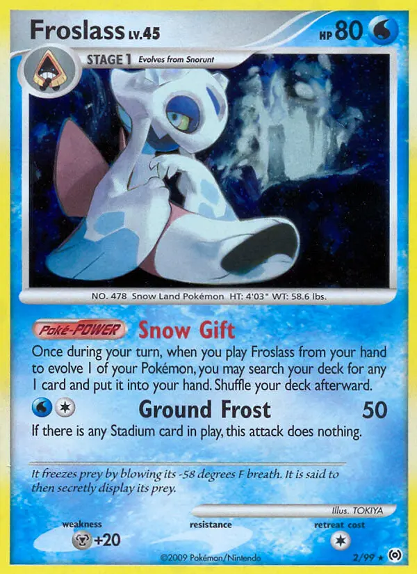Froslass Holo Rare rarity Arceus Pokémon card price — $10.90