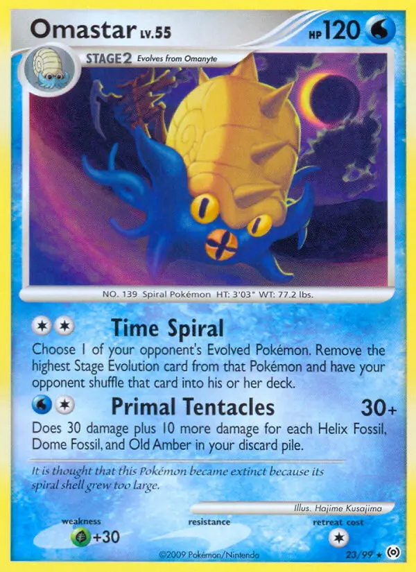 Omastar Rare rarity Arceus Pokémon card price — $4.46