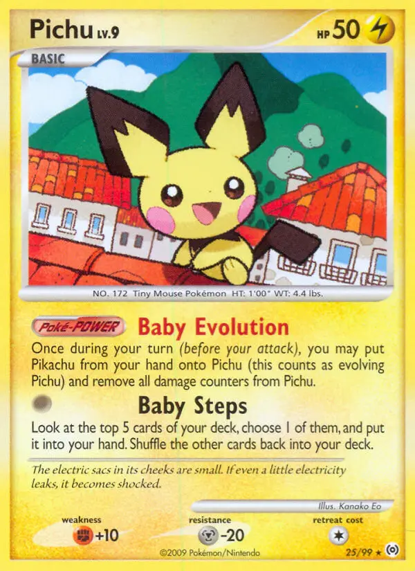 Pichu Rare rarity Arceus Pokémon card price — $26.75