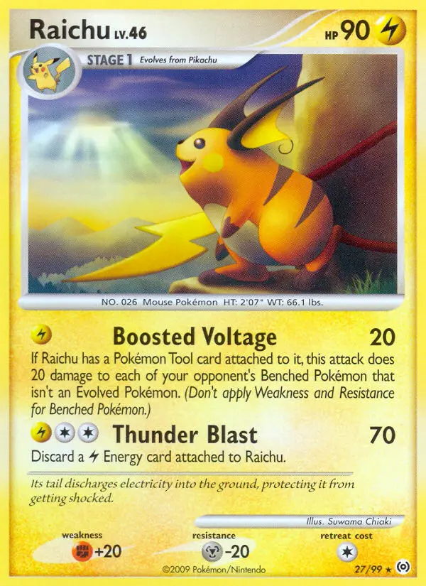 Raichu Rare rarity Arceus Pokémon card price — $23.14