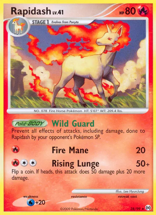 Rapidash Rare rarity Arceus Pokémon card price — $6.35