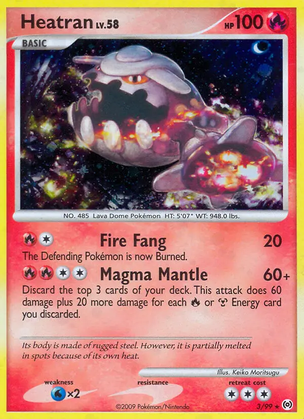 Heatran Holo Rare rarity Arceus Pokémon card price — $3.50