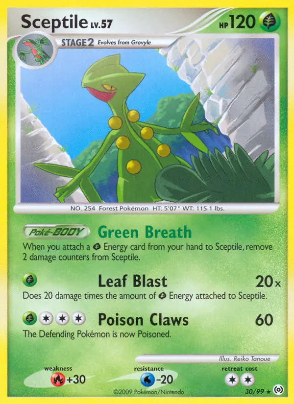 Sceptile Rare rarity Arceus Pokémon card price — $6.25