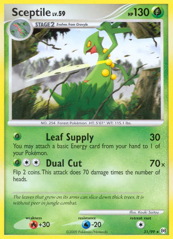 Sceptile Rare rarity Arceus Pokémon card price — $15.36