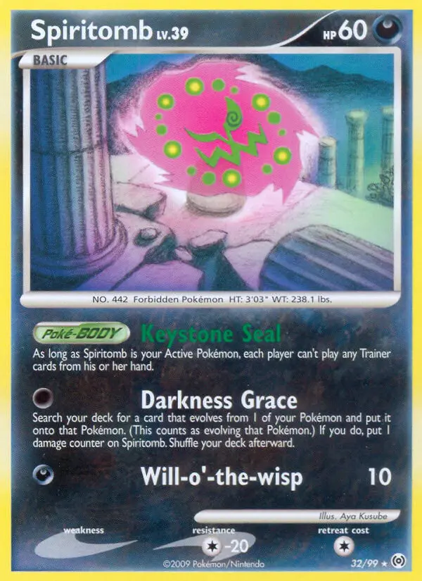 Spiritomb Rare rarity Arceus Pokémon card price — $8.90