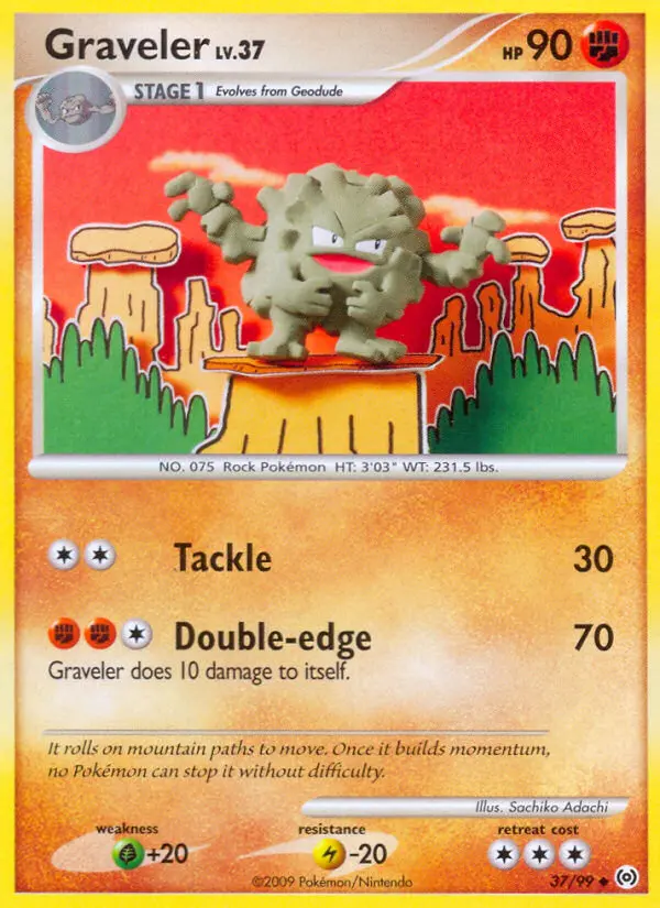 Graveler Uncommon rarity Arceus Pokémon card price — $2.84