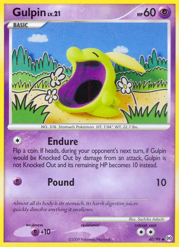 Gulpin Uncommon rarity Arceus Pokémon card price — $4.06