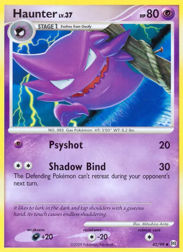 Haunter Uncommon rarity Arceus Pokémon card price — $16.42
