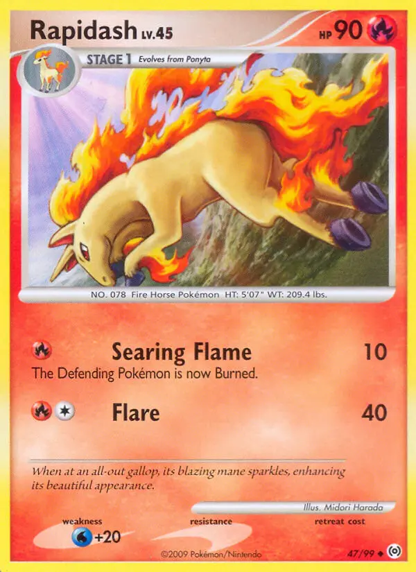 Rapidash Uncommon rarity Arceus Pokémon card price — $4.36