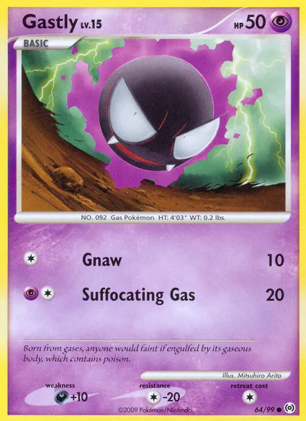 Gastly Common rarity Arceus Pokémon card price — $19.98