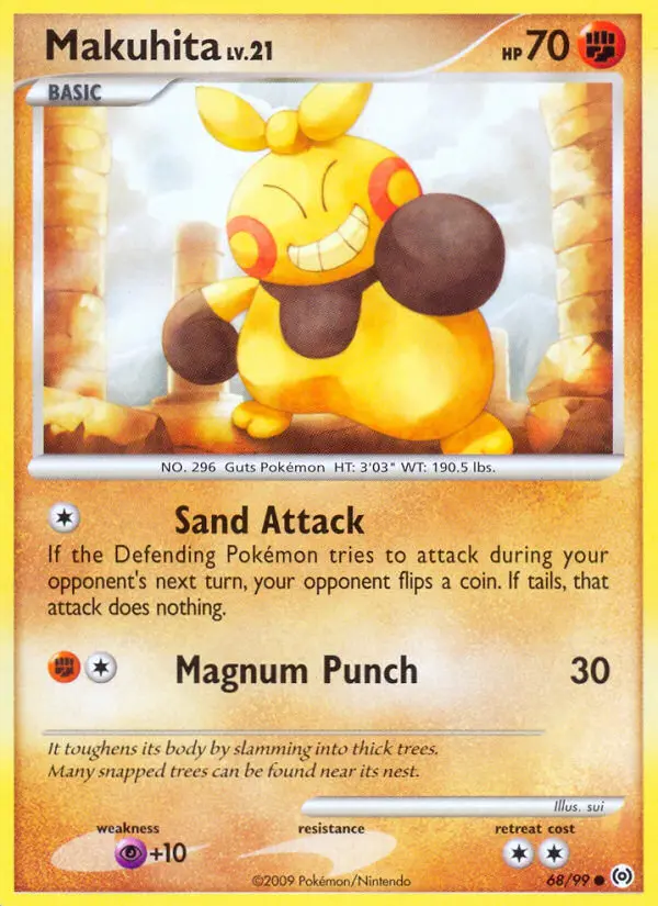 Makuhita Common rarity Arceus Pokémon card price — $6.98
