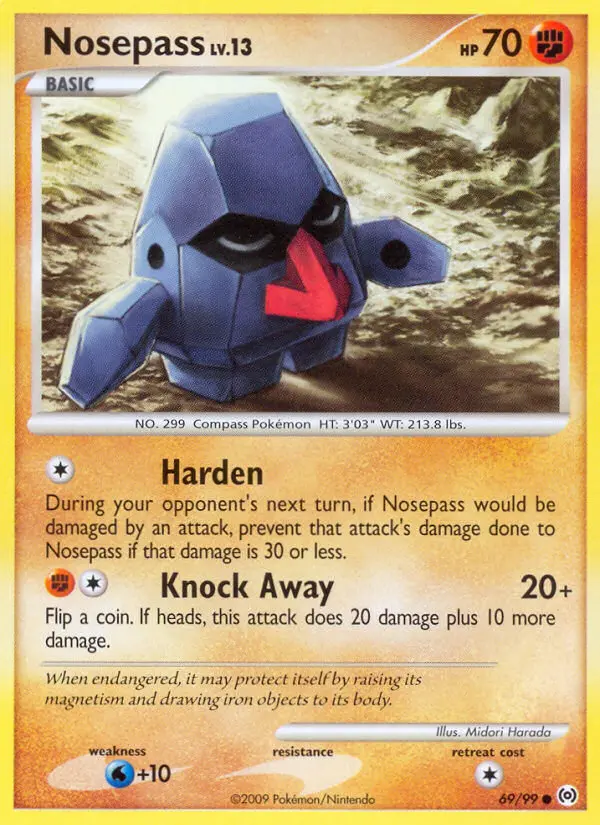Nosepass Common rarity Arceus Pokémon card price — $4.34