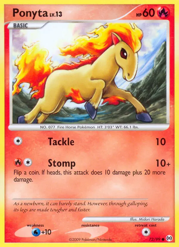 Ponyta Common rarity Arceus Pokémon card price — $5.00
