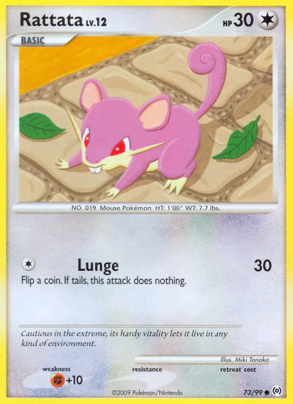 Rattata Common rarity Arceus Pokémon card price — $4.31