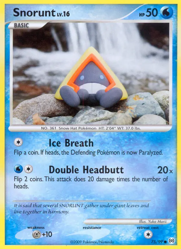 Snorunt Common rarity Arceus Pokémon card price — $39.01