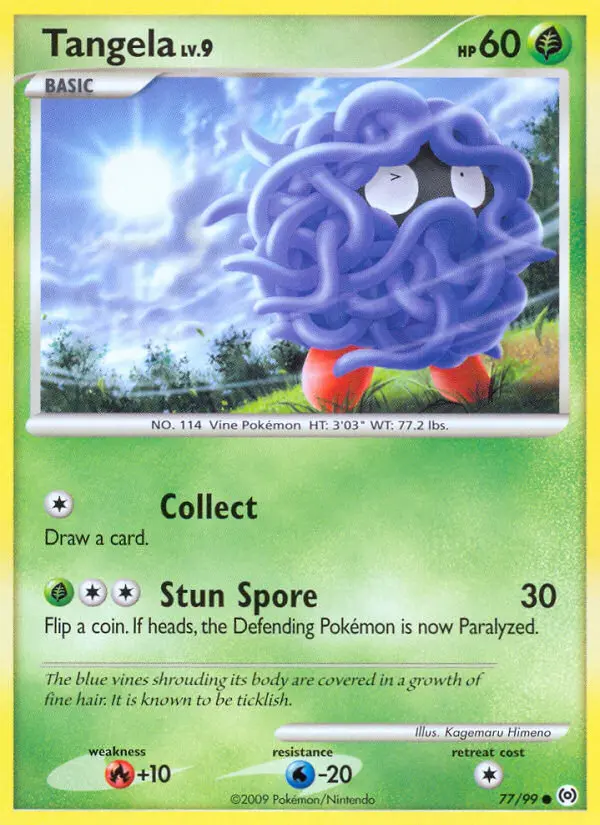 Tangela Common rarity Arceus Pokémon card price — $4.92