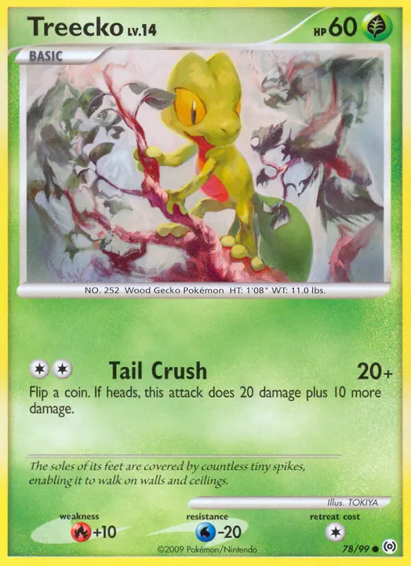 Treecko Common rarity Arceus Pokémon card price — $18.80