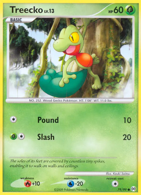 Treecko Common rarity Arceus Pokémon card price — $12.43