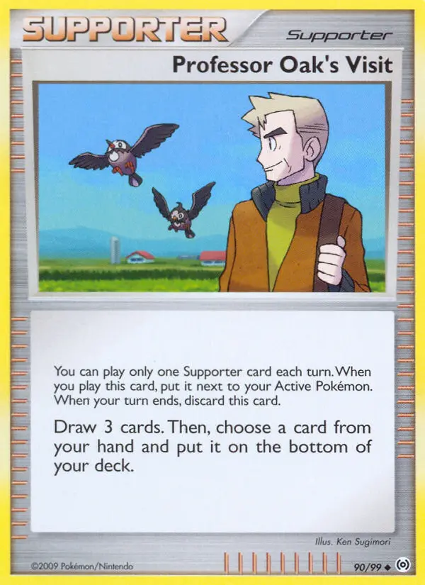 Professor Oak's Visit Uncommon rarity Arceus Pokémon card price — $9.20