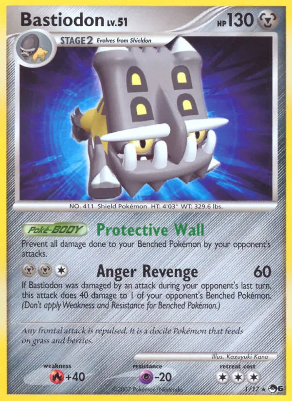 Bastiodon Rare rarity POP Series 6 Pokémon card price — $3.86