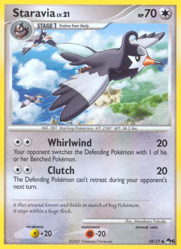 Staravia Uncommon rarity POP Series 6 Pokémon card price — $21.46