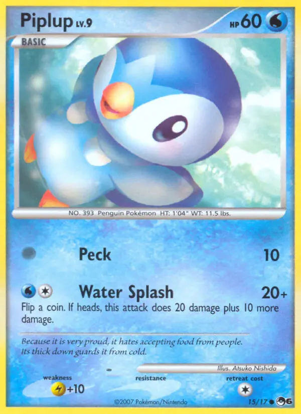 Piplup Common rarity POP Series 6 Pokémon card price — $23.98