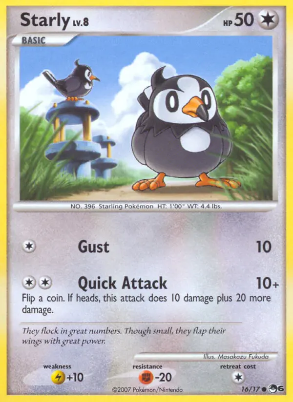 Starly Common rarity POP Series 6 Pokémon card price — $5.41